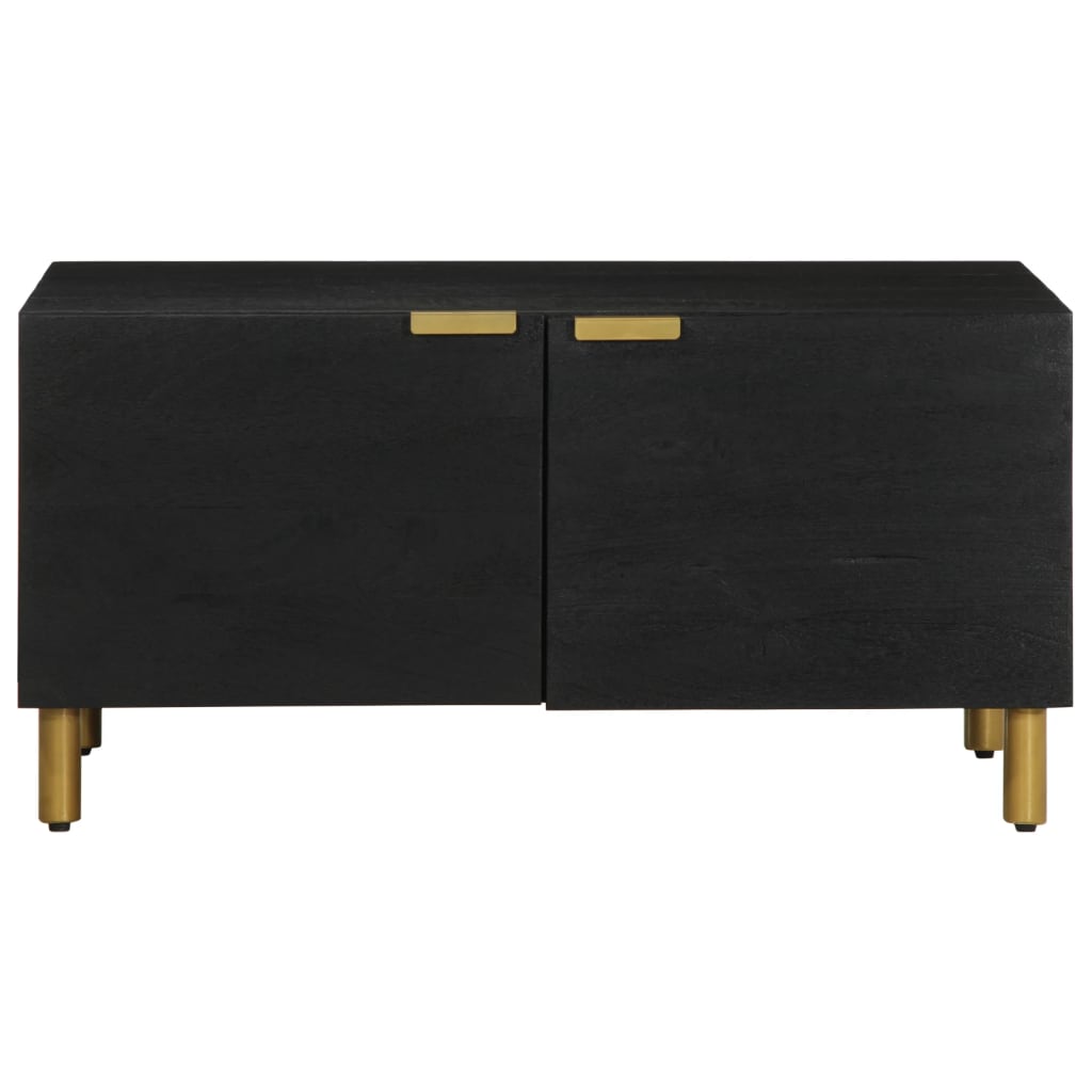  Coffee Table, Black, 80x50x40 Cm, Wood-based Material
