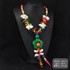 Bohemian Colored Coconut Shell Necklace Holiday Style Long Wooden Handmade Sweater Chain Women's Accessories
