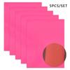 5pcs Glow in Dark HTV Vinyl Sheet Halloween DIY Iron On Transfer for T-shirts/Bags Permanent Luminous Film (30x25cm/20x25cm)