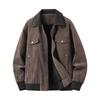 Mens Loose Faux Leather Jacket Warm Fleece Lined Windproof Casual Coat Fall 2026