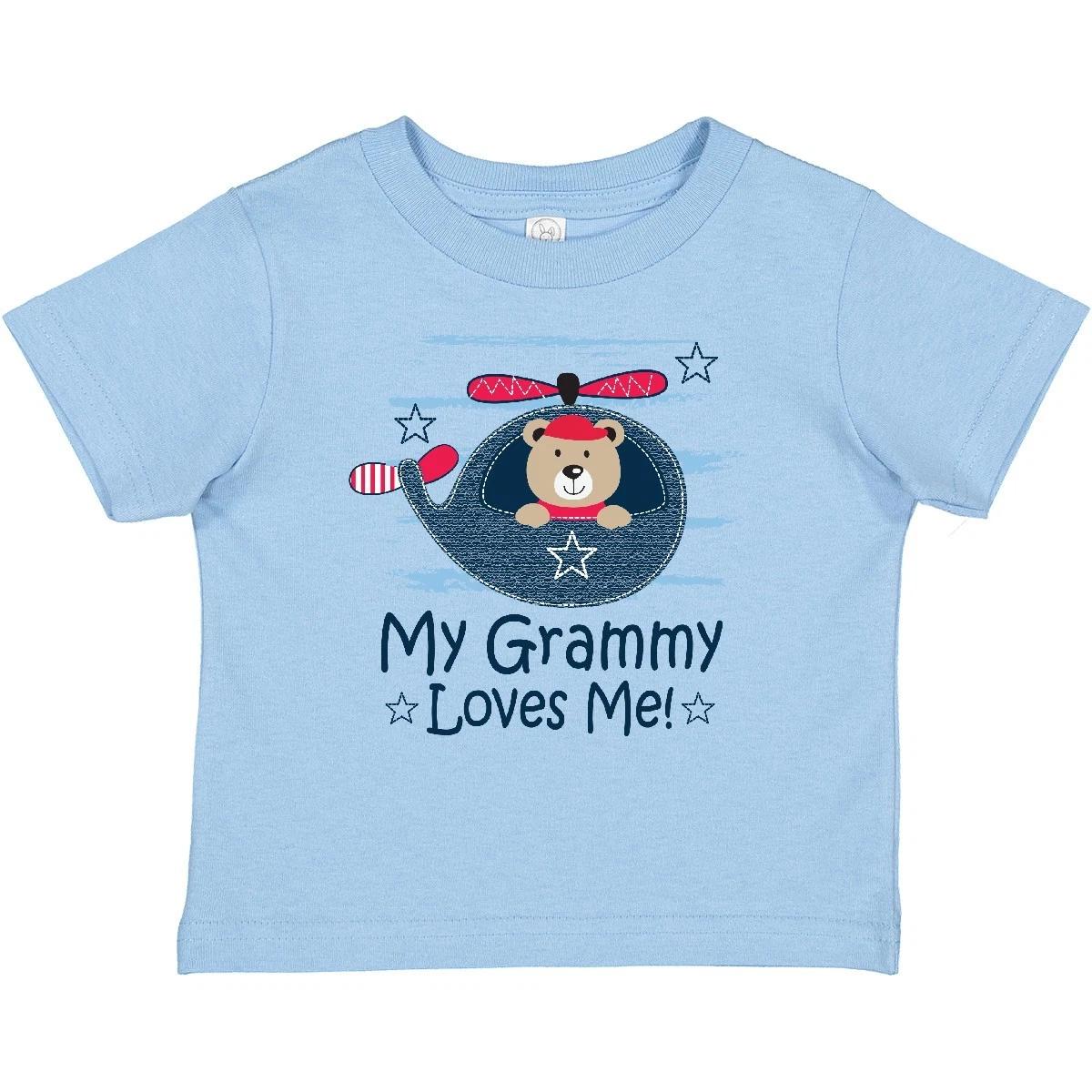 Inktastic Grammy Loves Me Grandson Bear Baby T-Shirt Grandchild Grandkids Boys 100