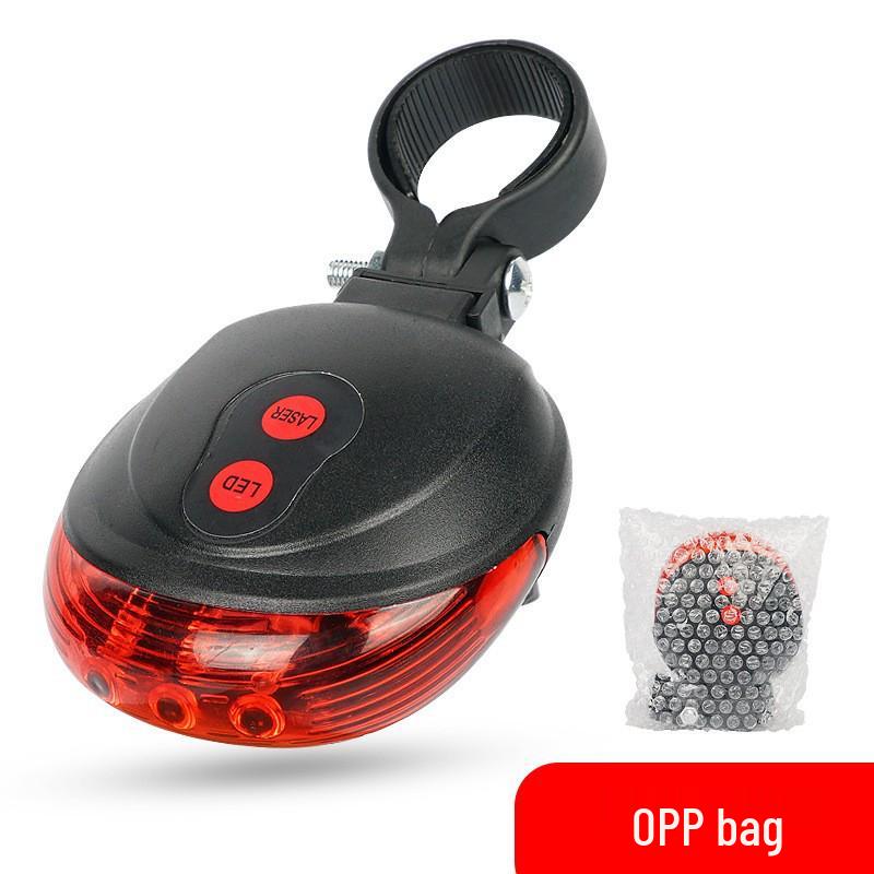 5LED Super Bright Bicycle Light with Laser Taillight and Width Indicator
