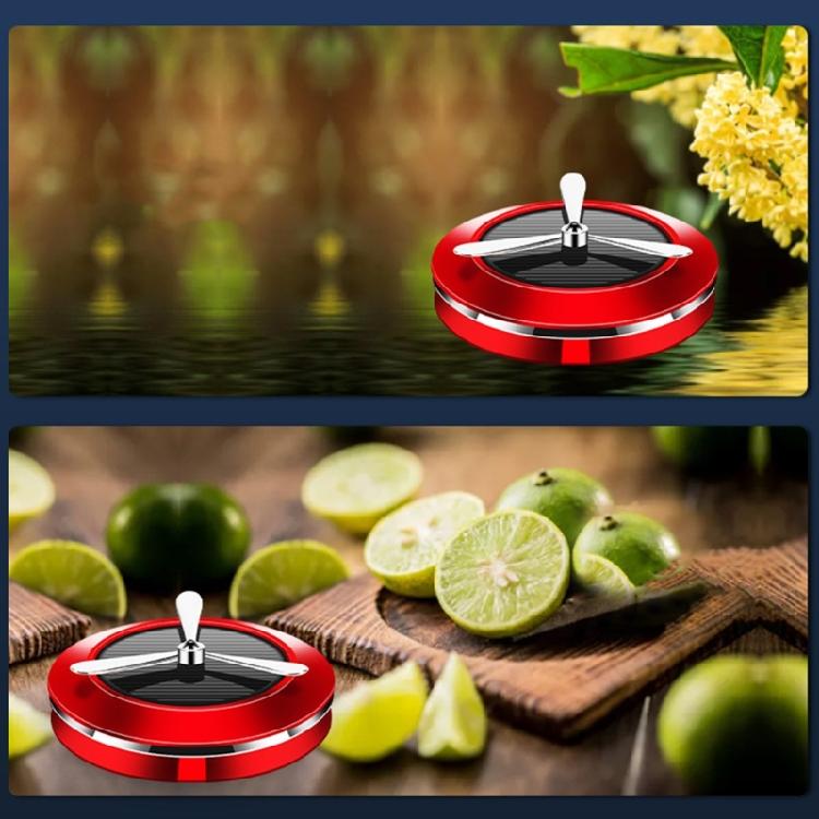 Auto Car Center Console Dashboard Inner Air Fresheners Solar Rotating Fragrances