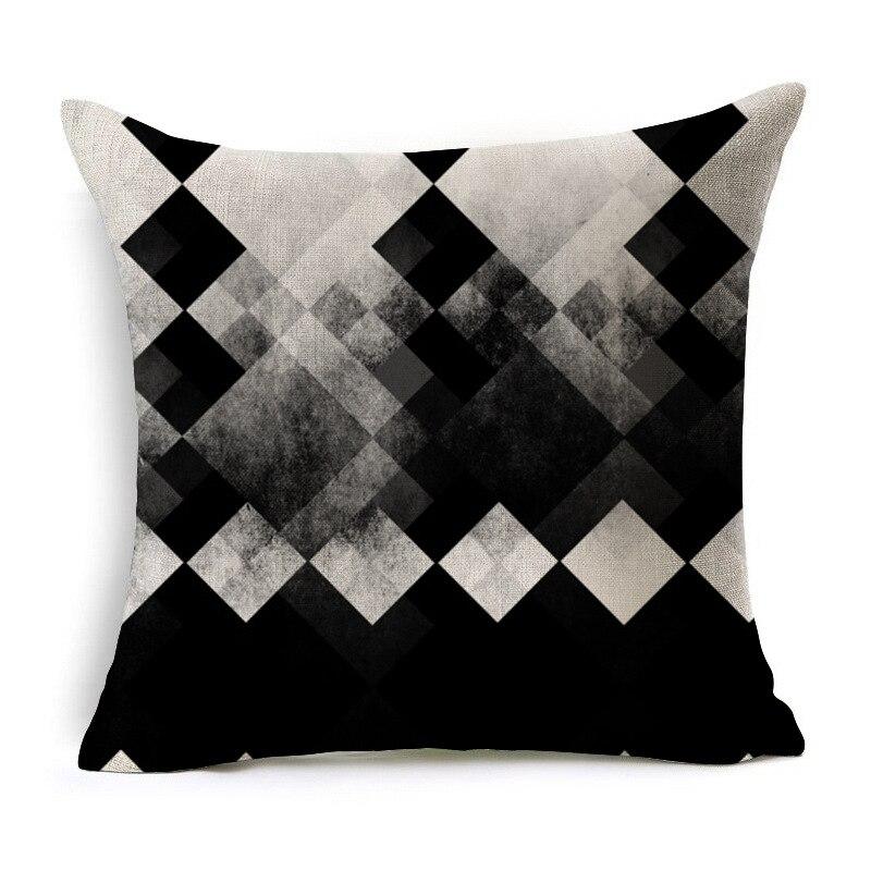 black linen throw pillows