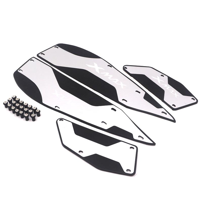 Motorcycle Foot Rest Plate Skidproof For XMAX300 Accessories XMAX 250 300 Aluminum Alloy Pedal Plate Modified Footrest