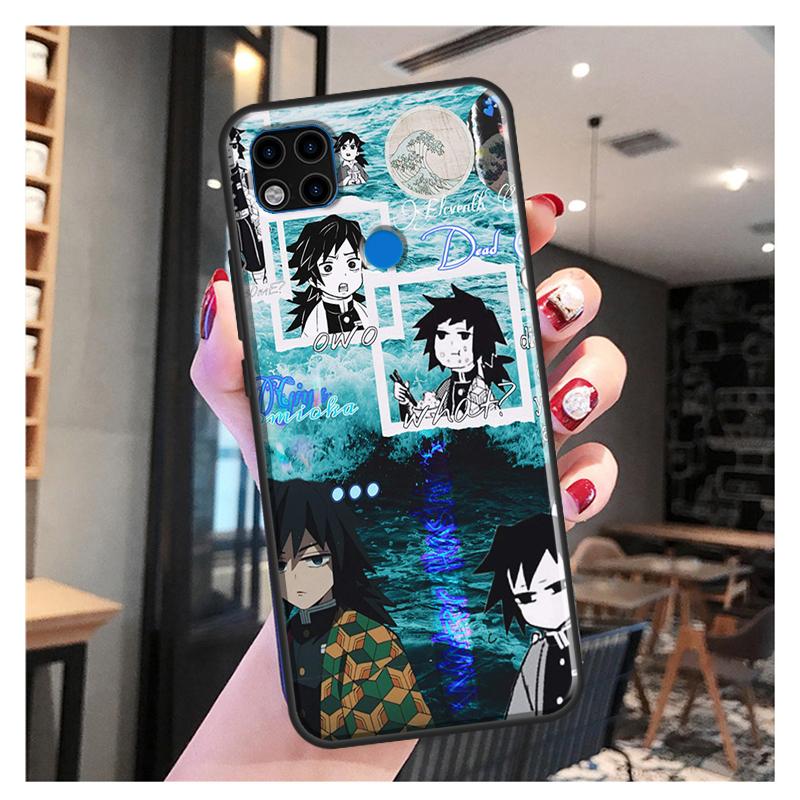 

Чехол Giyu Tomioka Demon Slayer Kimetsu no Yaiba для Redmi 10, чехол для Xiaomi Redmi Note 11 Pro 8 9 10 Pro 8T 9S 10S 9A 9C 9T Redmi Note11Pro Plus
