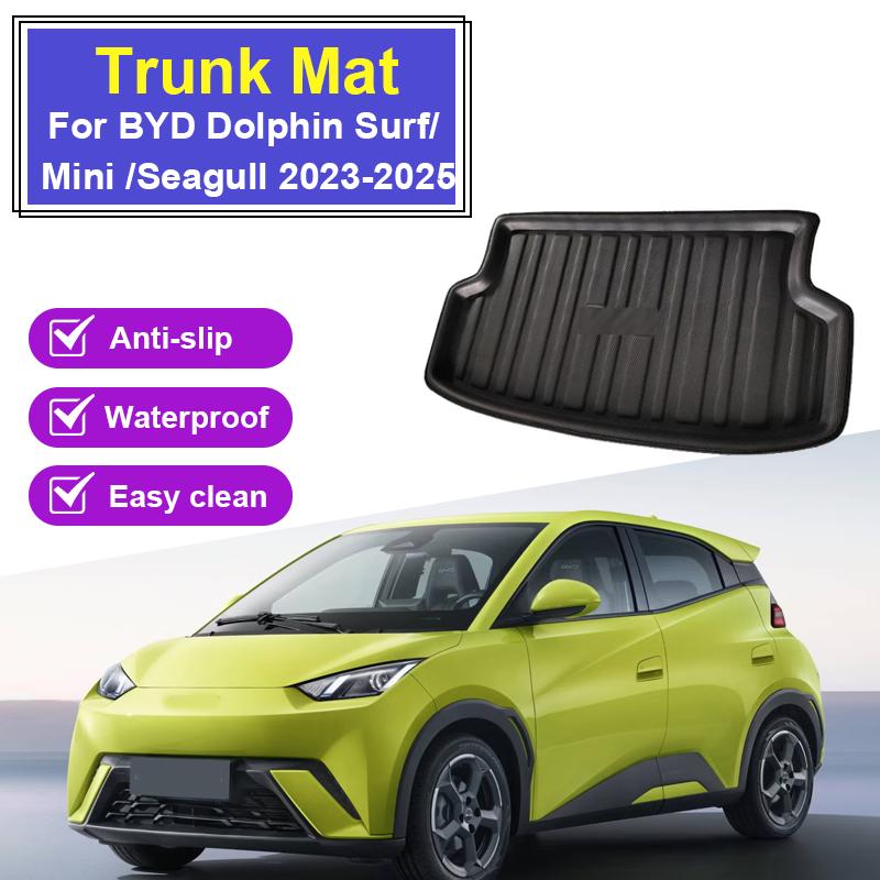 Car Rear Trunk Mat EVA For BYD Dolphin Surf Dolphin Mini Seagull 2023-2025 Cargo Trunk Boot Tray Floor Rug Parts Auto Accessorie