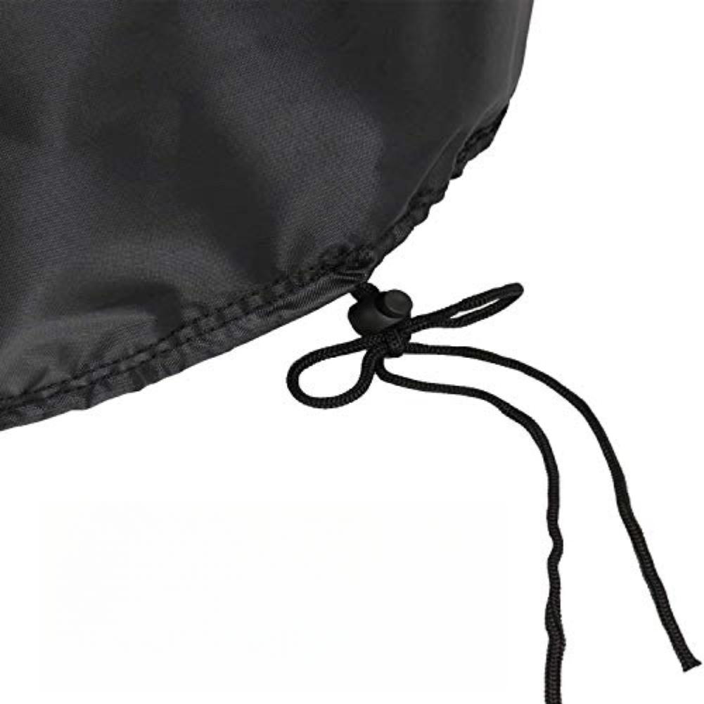 420D Oxford Round Table Cover for Small Outdoor Tables Waterproof and Windproof with Adjustable Drawstring for a Snug Fit