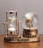 Eiffel Tower Crystal Ball Hourglass - Luminous Student Gift, Resin Desktop Ornament