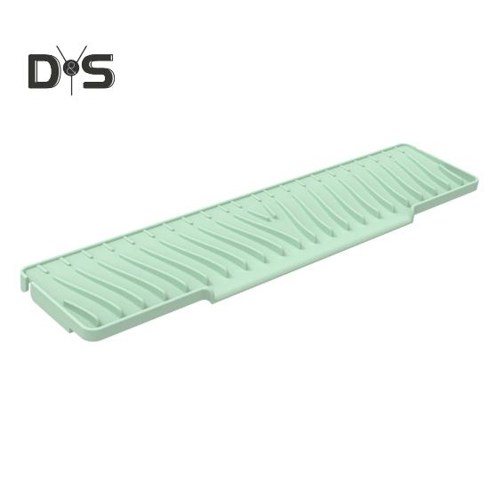 

Силиконовый коврик для слива воды для кухонной раковины, противоскользящий коврик для сбора воды с полосатыми канавками