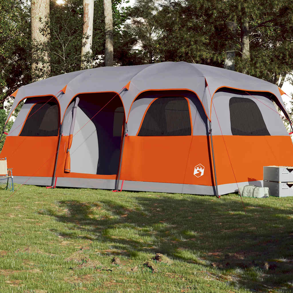 Family Tent for 10 Persons Gray Waterproof