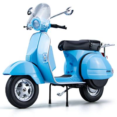 1/10 Vespa 125 Сплав Досуг Модель Мотоцикла Литые Металлические Классическая Модель Мотоцикла Симуляция Звука и Света Детские Подарки
