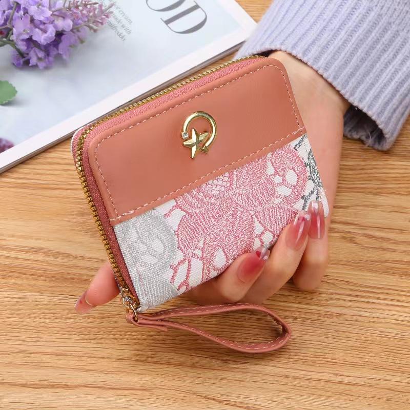 Gorący klasyczny modny damski skórzany portfel (9 przegródek na karty, 2 przegródki na gotówkę) Lekka, luksusowa torba damska dla dziewczyny, studentki