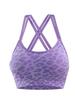 Leopard Print Cross-Strap Sports Bra, Women's Tight-Fit Camisole