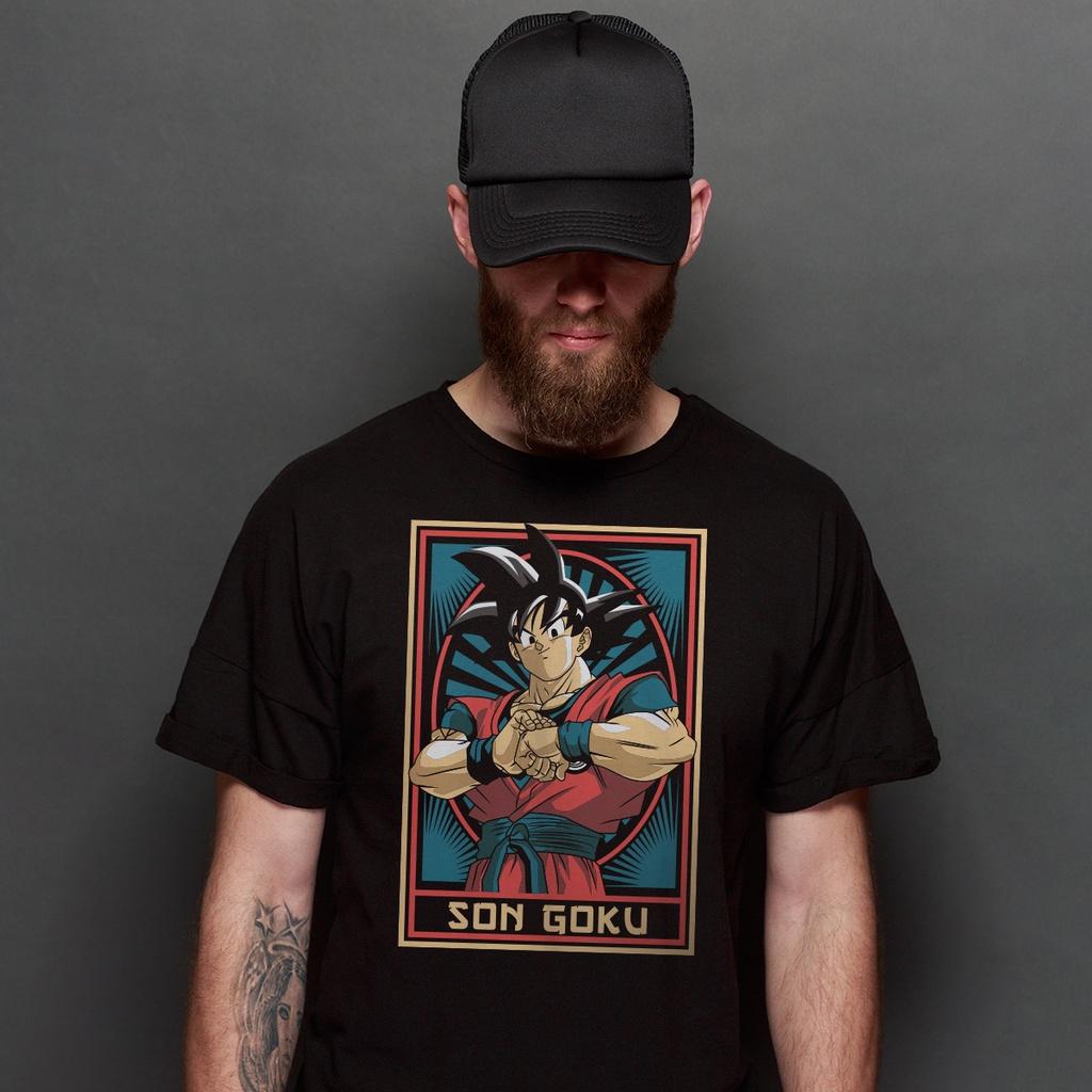 Son Goku Anime Dragon Ball Summer Men Women T-shirt Harajuku Retro Short Sleeves Loose Oversized Casual Fitness Comfort Y2k Top
