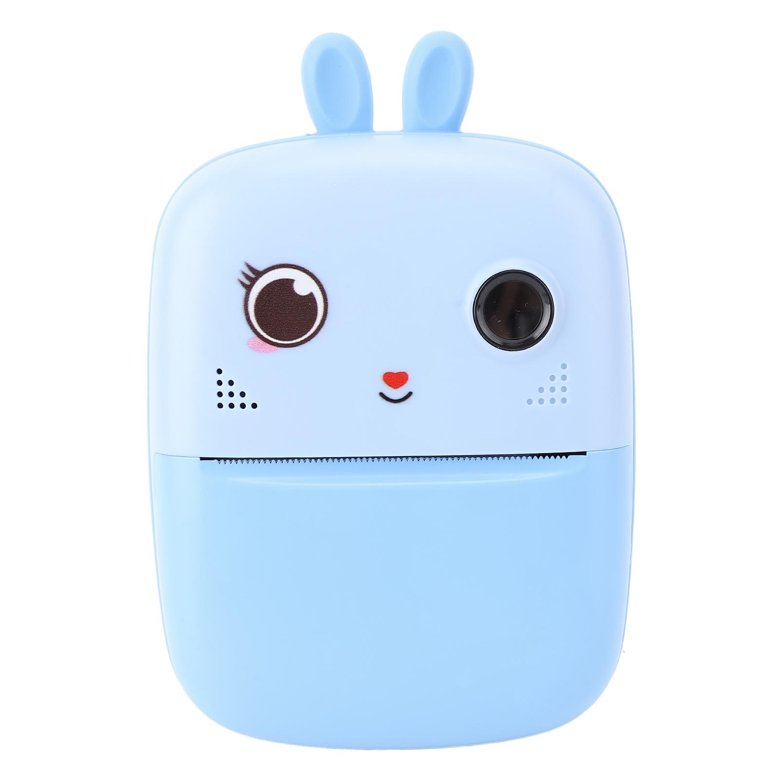 

Маленькая камера для печати 1080P 80MP Micro Portable 2 камеры Мгновенная черно-белая фотопечать Розовый синий