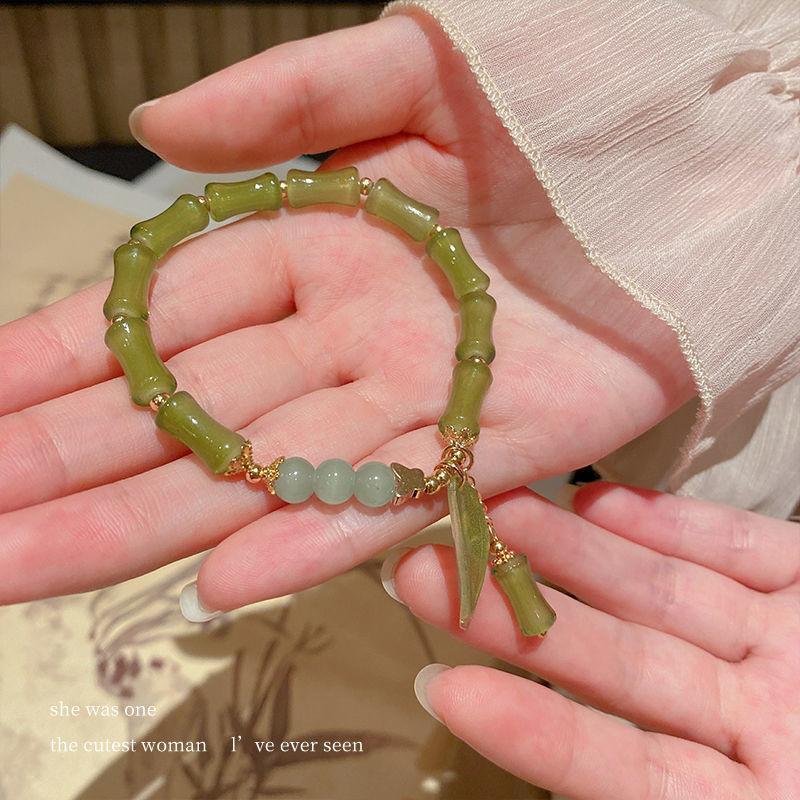 

[Fengtan] New Chinese Style National Style Bamboo Knot Bracelet for Women, Gift for Best Friend, Ins Niche Design with a Sense of Sophistication S327