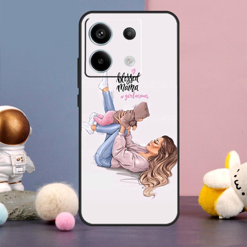 Baby Mom Daughter Girl Son Dad Case For Xiaomi Redmi Note 15 Pro Plus 10 11 12 13 14 Pro Redmi 15 15C 14C 10C 12C 13C Cover