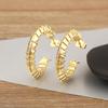 Nidin New Retro Creative Big Circle Hoop Earrings For Women  Female 4 Styles Irregular Geometric Ear Jewelry Wedding Party Gifts
