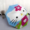 1pc Hello Kitty,Coloring Book Automatic Umbrella-Foldable, Durable 8-Bone Design, Compact and Stylish, Great for Camping, Halloween, Christm