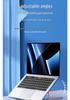 Portable Aluminum Laptop Stand: Foldable, Adjustable Height, Stable Support with Heat Dissipation