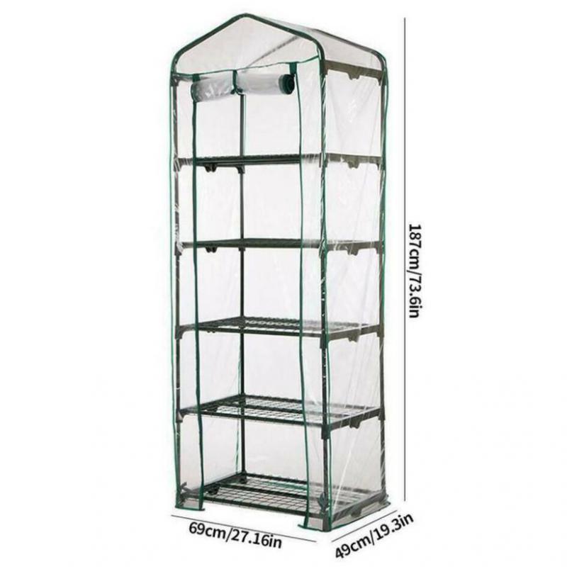 2-5 Tier Small Greenhouse For Garden Plants Waterproof And UV Protection Flowerpot Tent Plant Placement Greenhouse Garden Supply