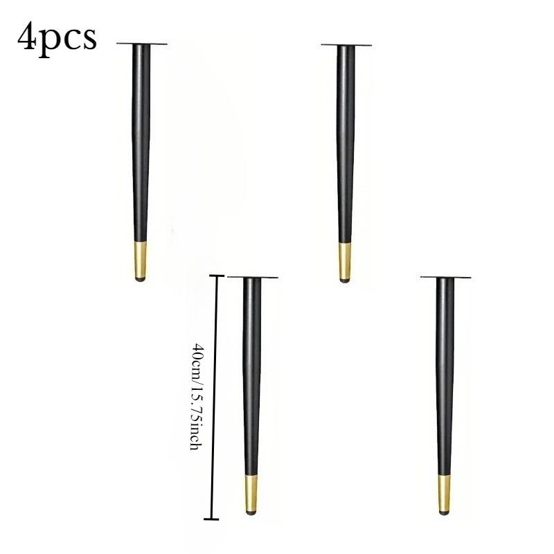 4pcs Furniture Leg Accessories Furniture Legs Metal Furniture Legs Replacement Living Room Bedroom Table Cabinet TV Stand Feet