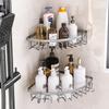 New Light Luxury Bathroom Non-punching Triangular Rack, Toilet Wall-mounted Storage Rack, Toilet Rack