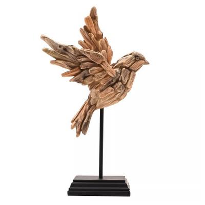 Naturecraft Driftwood Collection Bird In Flight Figurine