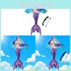 Mermaid Themed Triangular Kite With Polyester Material For Kids And Outdoor Play