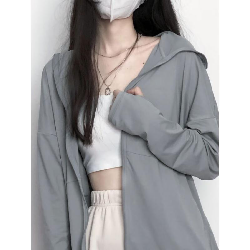 Women's lightweight ice silk sun protection clothing, UV protection, 2026 summer model, loose-fitting, breathable sun protection clothing