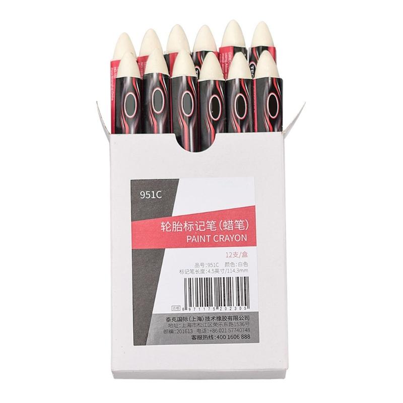 

Multipurpose Double Head Tire Writing Crayons Waterproof Oil Resistant Wax Marker for Motorbike Automotive UV Protection 1