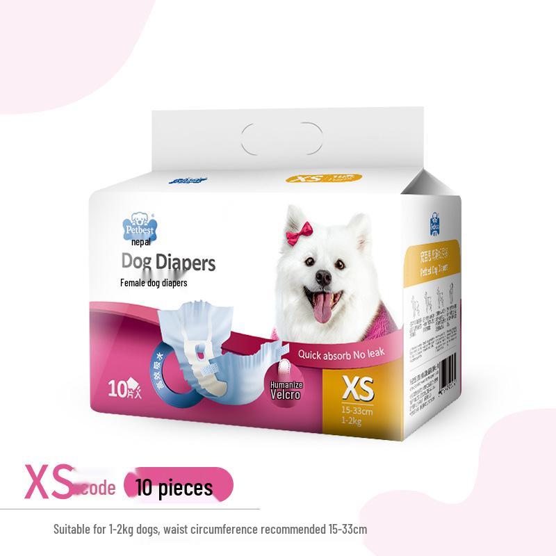 Disposable Male Dog Diapers for Teddy, Bichon Frise, and More - Pet Sanitary Underwear