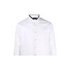Emporio Armani Color Block Pointed Collar Single Breasted Long Sleeve Shirt Men shirts White 6K1C71-1NZTZ-0100