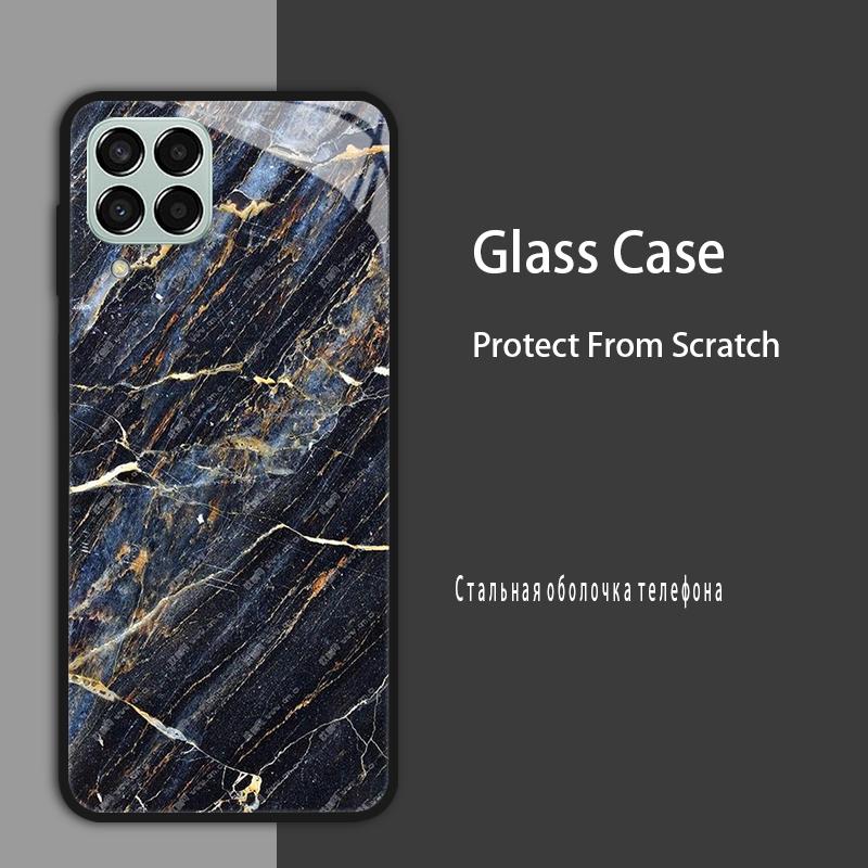 M53 5G Case For Samsung Galaxy M53 Case for Samsung M33 Tmepered Glass Case Fundas For Galaxy M23 A12 M12 A22 5G F23 Phone Cases