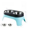 Pet Food Bowls Set With Antispill Elevated Design For Cats And Dogs