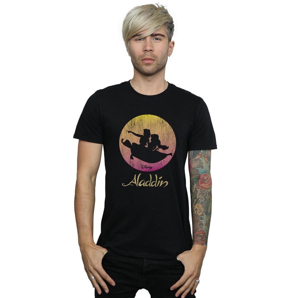 Disney Herren Aladdin Flying Sunset T-Shirt
