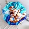 Padrão Dragon Ball, guarda-chuva de dobra automática, design portátil e dobrável, 8 varetas, um presente de Natal ou aniversário.