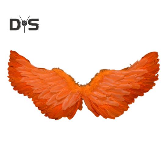 Kids Angel Wings Girls Princess Costume Adjustable Feather Fairy Wings Cosplay Stage Performance Prop for Halloween Parties