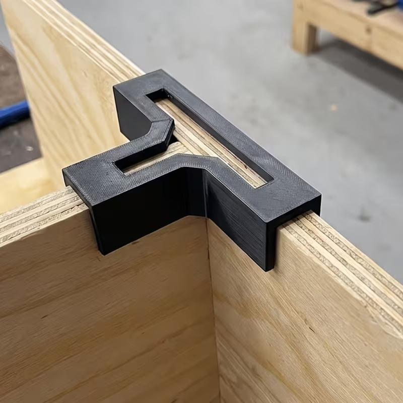 Giunti di Rinforzo Angolare in Plastica a T Supporti per Giunzione di Progetti in Legno da Interno e Riparazione Mobili, Set da 4