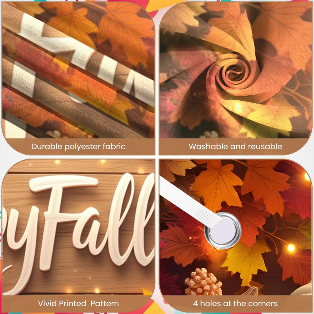 Thanksgiving Banner Vibrant Colors Thanksgiving Decor Harvest Festival Banner Rustic Fall Decor For Harvest Celebration Home