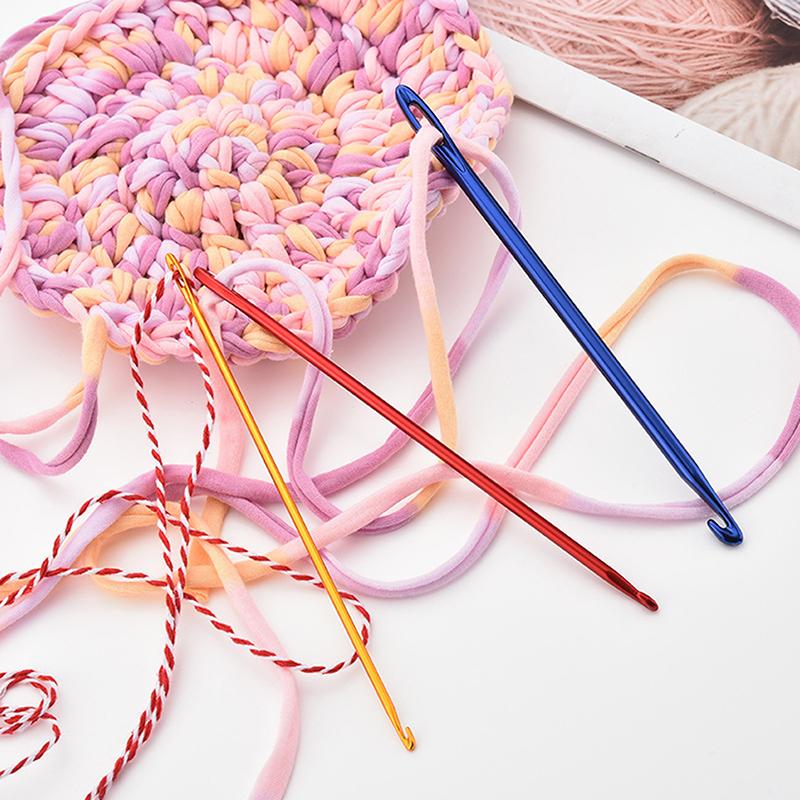 3-Pack Aluminum Crochet Hooks With Eyelets Knitting Sewing Needles Crochet Hooks Diy Craft Hand Knitting Tools