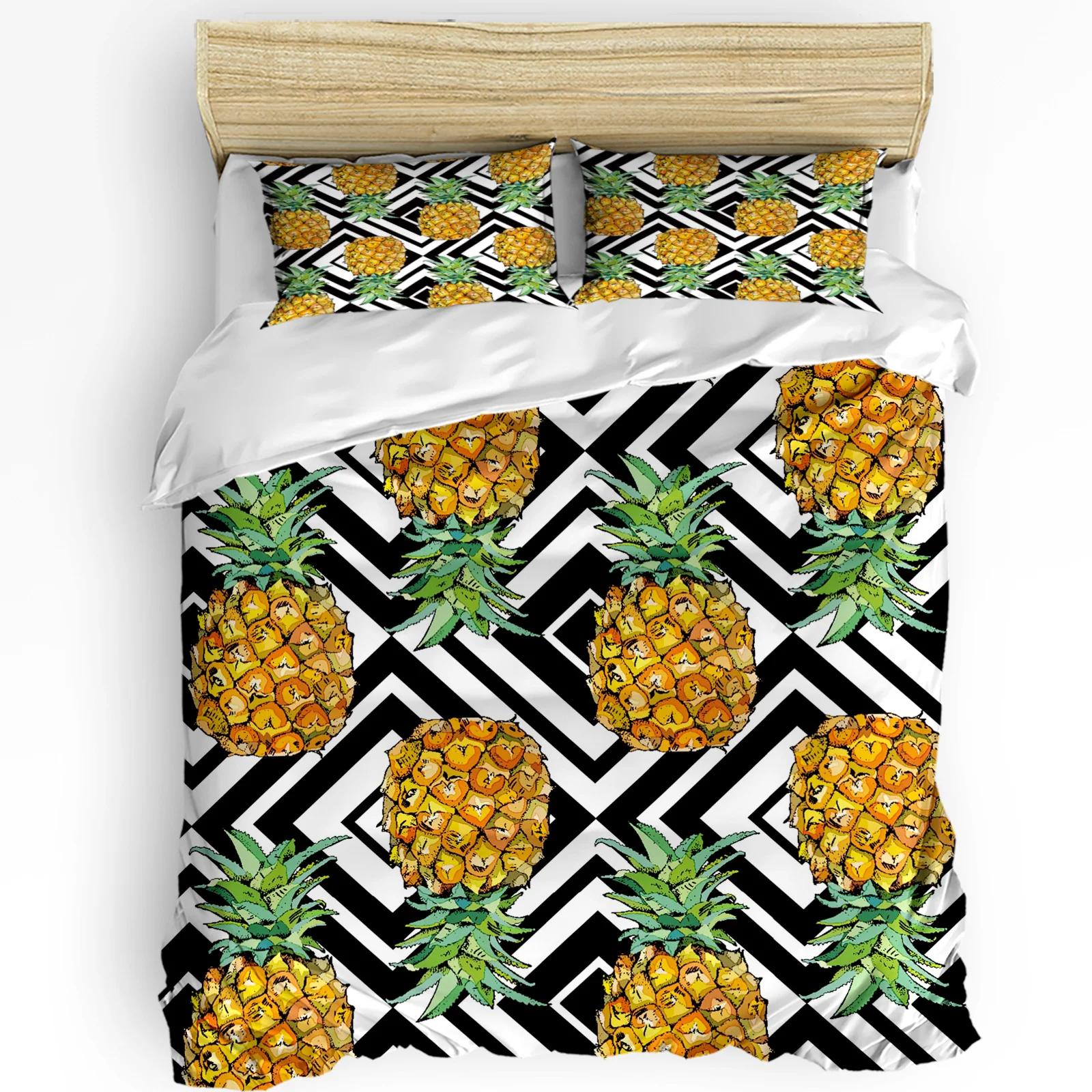 

Летний Фруктовый Повторяющийся Лист Клубники 3 предмета Комплект Постельного Белья Для Спальни Двуспальная Кровать Домашний Текстиль Пододеяльник Покрывало Наволочка EU single(135x200cm)