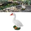 Gans Statue Bauernhof Tier Figur Harz Gans Skulptur Garten Ornament für Außen Hinterhof Terrasse Rasen Dekoration