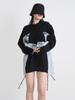 European High-End Denim Patchwork Knit Lazy Sweater, Autumn/Winter 2026 Collection