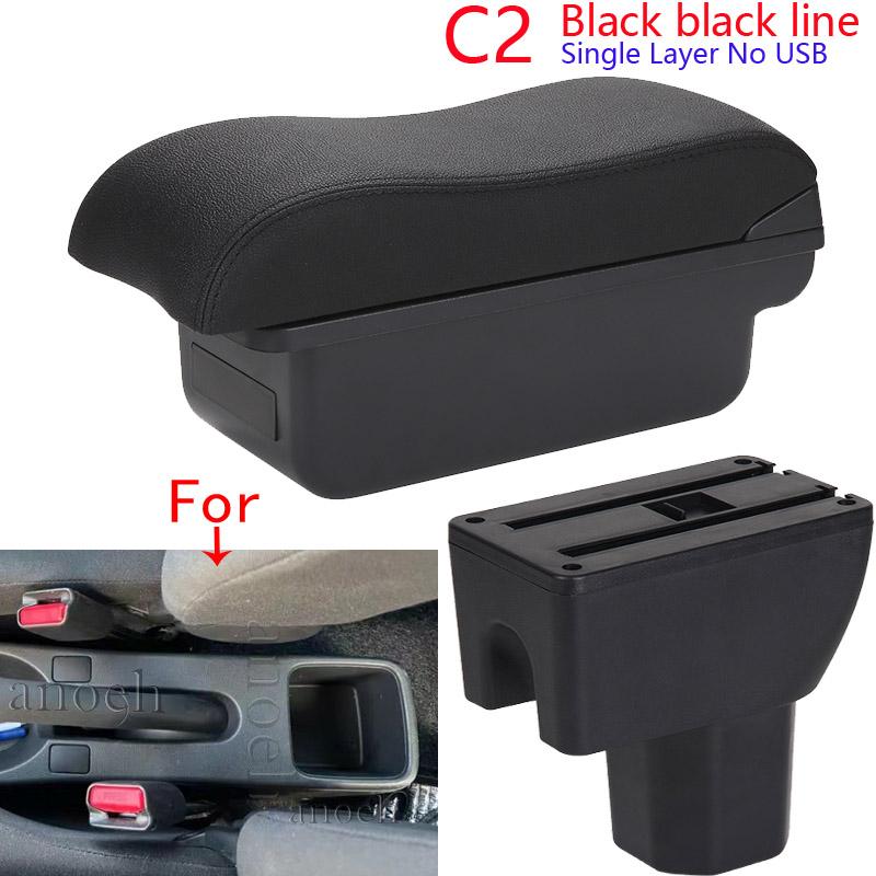 For Suzuki Splash Armrest Box For Suzuki Splash Car Armrest Arm Curved Surface Leather Simple Installation Storage Box Interior