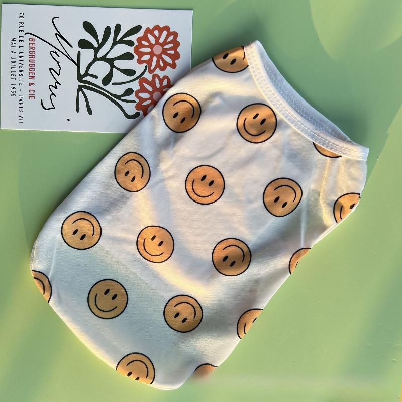 Nové stylové tílka pro psy na jaro, léto a podzim. Oblečení pro malé až středně velké psy. Oblečení pro mazlíčky - Pomeranian a Buldok. Prodyšný.