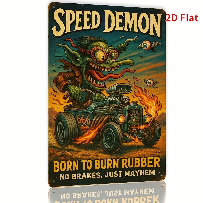 Automotive Metal Decorative Painting: Gifts for Car Lovers Garage Home Style