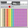 Mixed Color Round Dot Sticker Labels - Available in 10, 16, and 20 Vibrant Colors