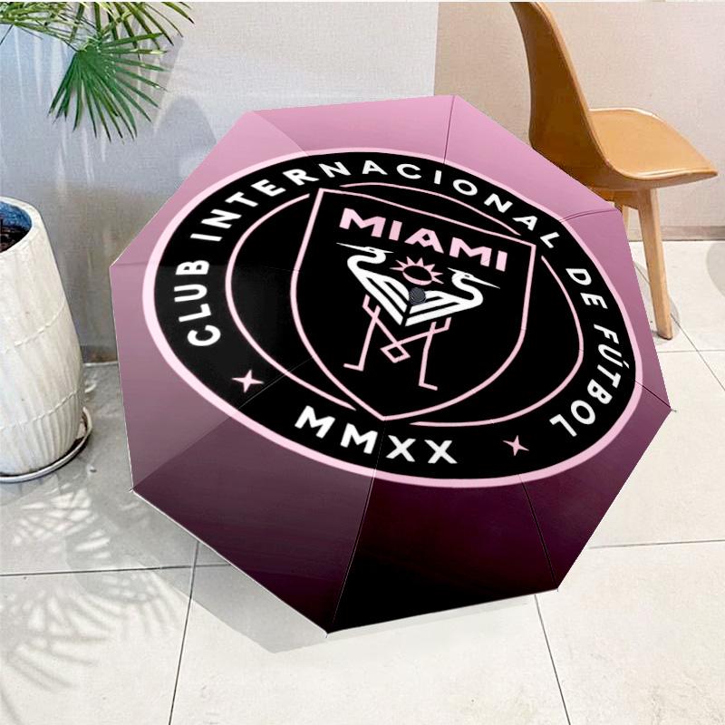 Inter Fc Emblem Printed Automatic Umbrella, 8-Frame for Travel, camping, Casual Umbrella, Essential Gift for for family and friends